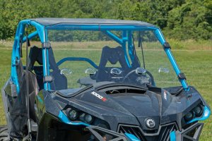 Can-Am Maverick 1000R X mr Vented Full Windshield - Rough Country - Scratch Resistant - '17-'18 Can-Am Maverick 1000R X mr Vented Full Windshield - Rough Country - Scratch Resistant - '17-'18
